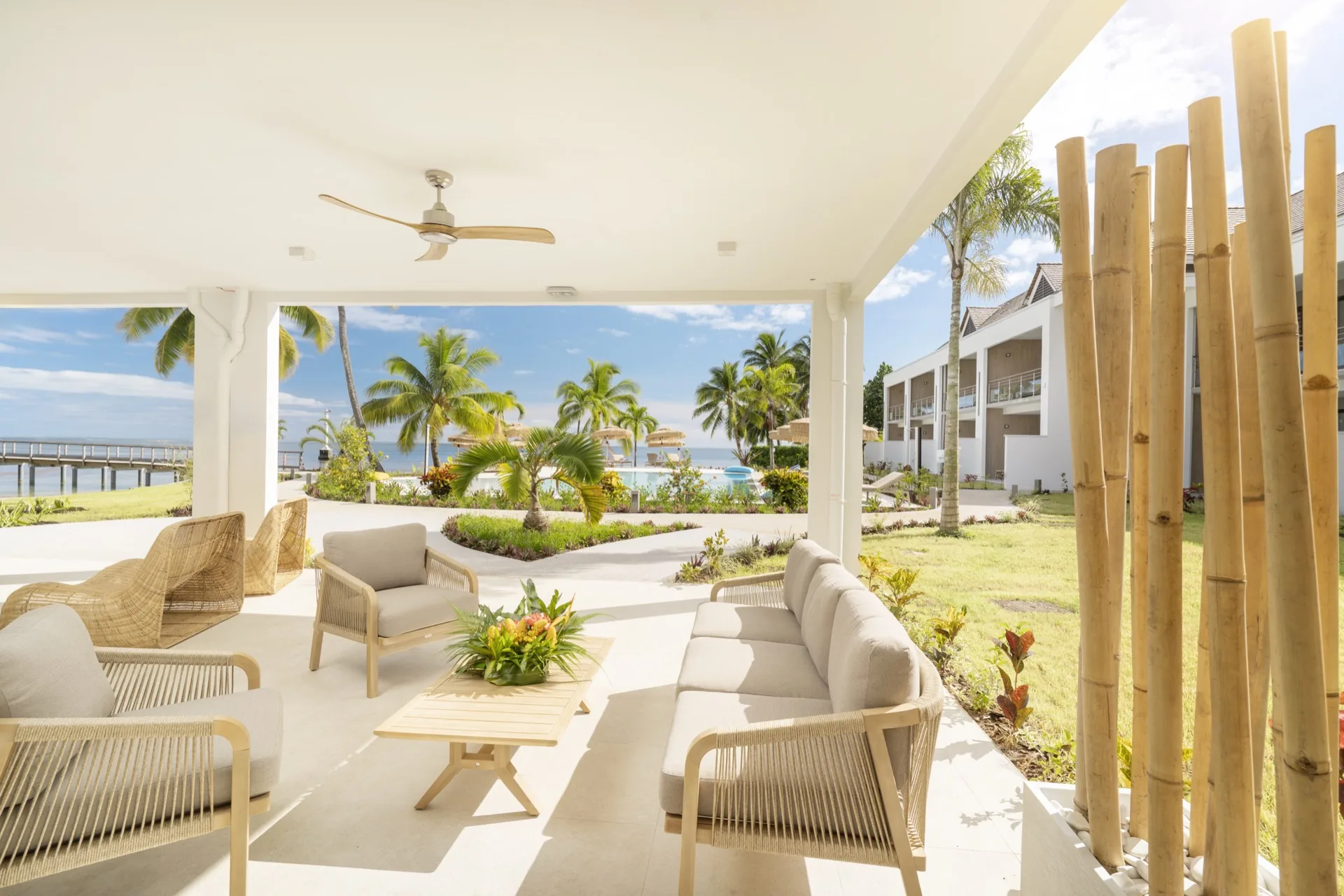 Hôtel Le Cook's Bay — Terrasse vue lagon, Moorea